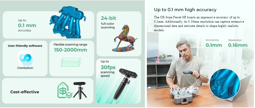 Купить 3D сканер CREALITY CR-Scan Ferret SE — в Украине Киеве цена отзывы